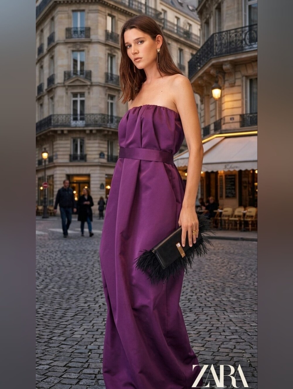 ZARA STUDIO STRAPLESS TAFFETA DRESS LIMITED EDITION